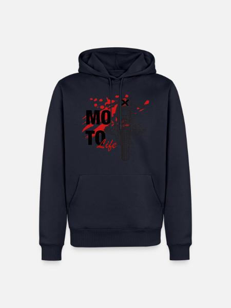 Moto Life - Männer Premium Bio Hoodie - Navy