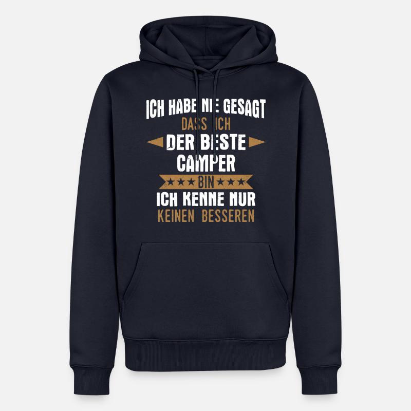 Camping Wohnwagen Camper Wohnmobil Campen - Männer Premium Bio Hoodie - Navy