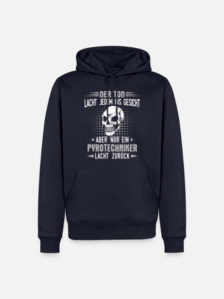 Pyrotechniker Feuerwerk Pyro Sprengmeister Spruch - Männer Premium Bio Hoodie - Navy