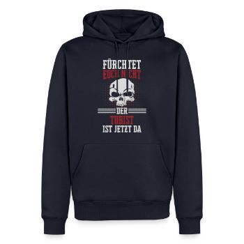 Tuba Tubist Tubaspieler Instrument Spruch - Männer Premium Bio Hoodie - Navy - Vorne - Nico (187cm)