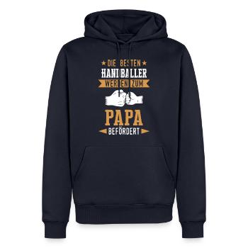 Handball Handballer Handballspieler Spruch - Männer Premium Bio Hoodie - Navy - Vorne - Nico (187cm)