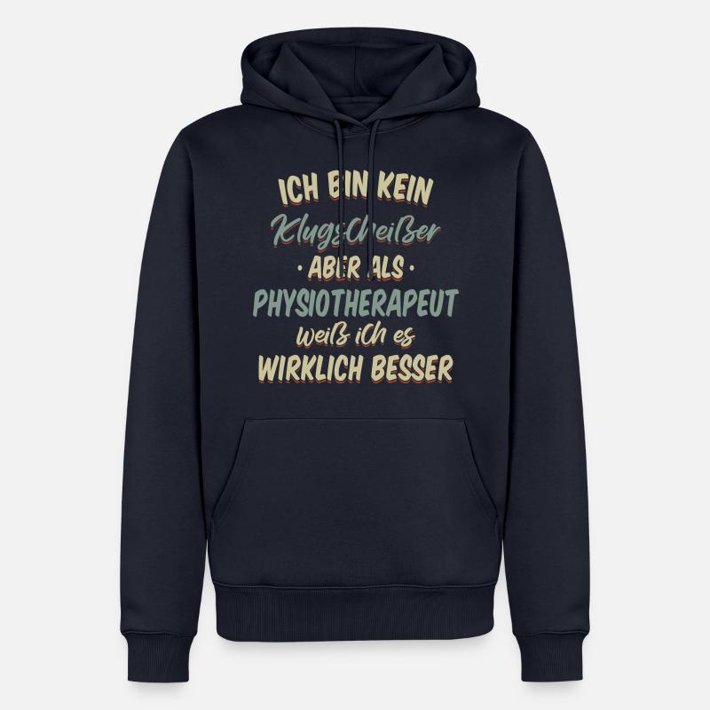 Physiotherapeut Physio Praxis Physiotherapie - Männer Premium Bio Hoodie - Navy