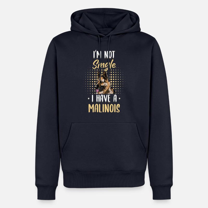 Malinois Hund Hundehalter - Männer Premium Bio Hoodie - Navy