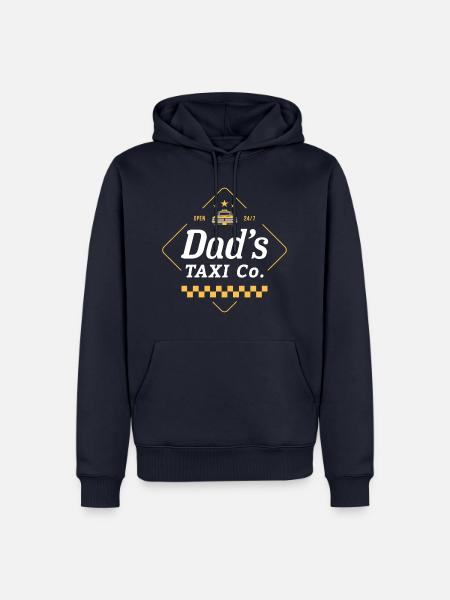 Dads Taxi Co - Sweat à capuche Premium bio Homme - bleu marine