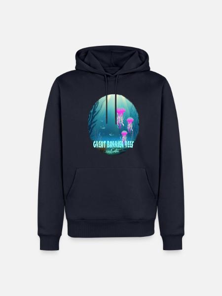 Great Barrier Reef australia - Männer Premium Bio Hoodie - Navy