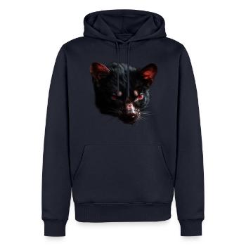 Tasmanian devil head - Men’s Premium Organic Hoodie - navy - Front - Nico (187cm)