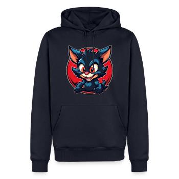 Super cute tasmanian Devil - Men’s Premium Organic Hoodie - navy - Front - Nico (187cm)