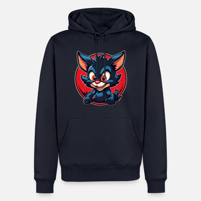 Super cute tasmanian Devil - Männer Premium Bio Hoodie - Navy