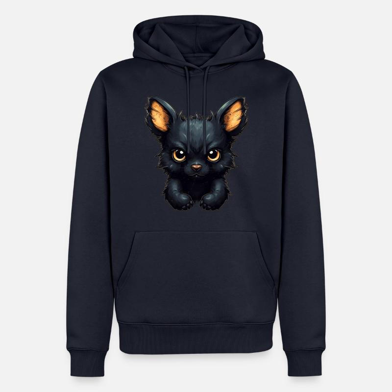 Super mignon Dog style rétro - Sweat à capuche Premium bio Homme - bleu marine