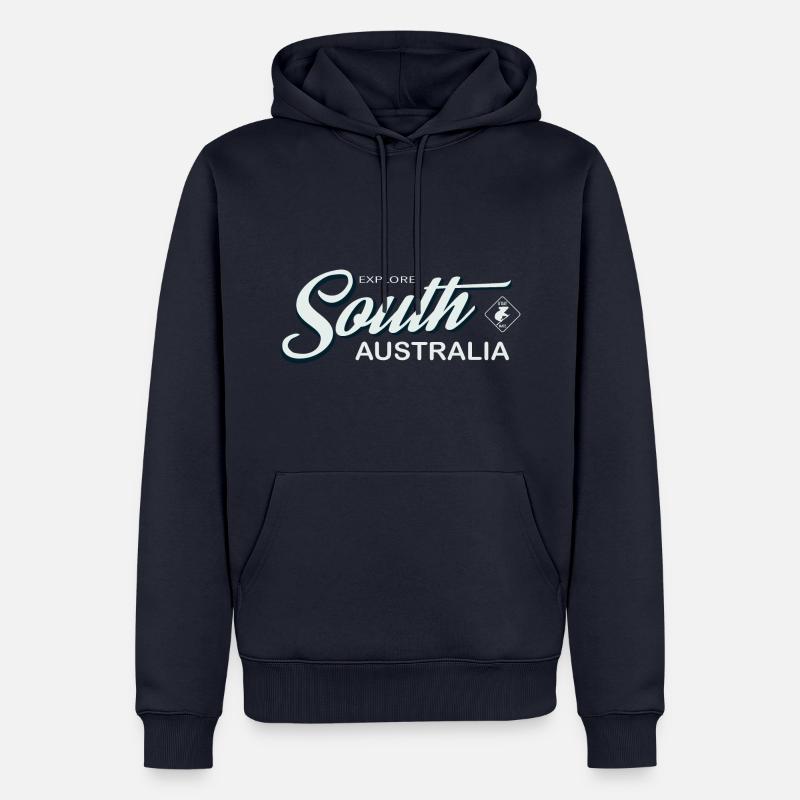 EXPLOREZ L’AUSTRALIE-MÉRIDIONALE - Sweat à capuche Premium bio Homme - bleu marine