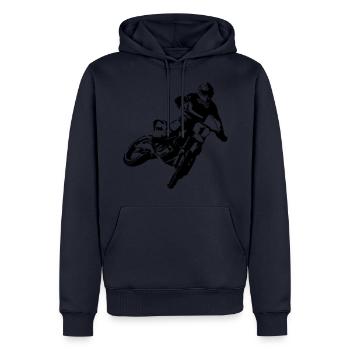 MotoCross - Men’s Premium Organic Hoodie - navy - Front - Nico (187cm)
