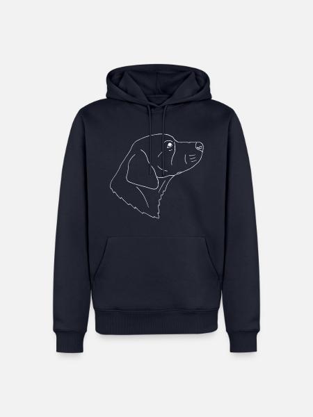 Golden Retriever - Männer Premium Bio Hoodie - Navy