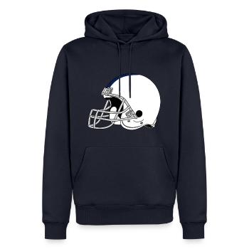 Casque de football - Sweat à capuche Premium bio Homme - bleu marine - Devant - Nico (187cm)