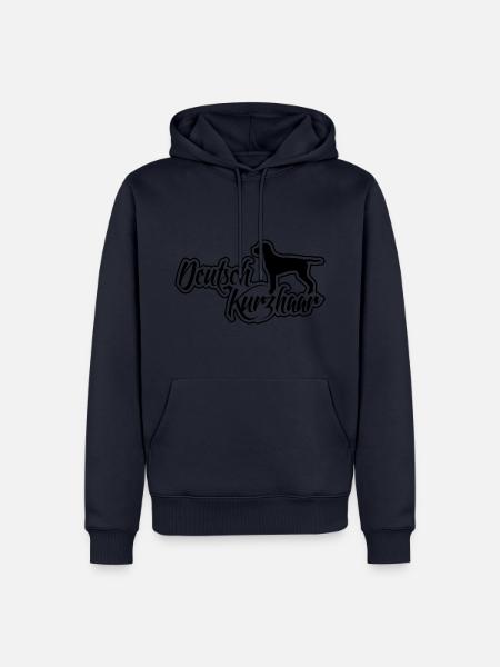 DEUTSCH KURZHAAR Hunderasse Jagdhunde Wilsigns - Männer Premium Bio Hoodie - Navy