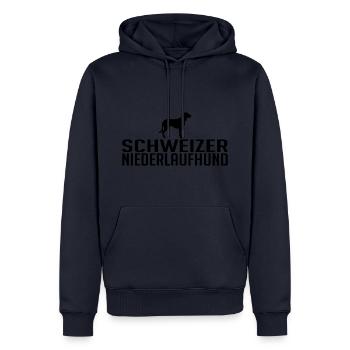 Schweizer Niederlaufhund Hunderasse Hund Hunde - Männer Premium Bio Hoodie - Navy - Vorne - Nico (187cm)