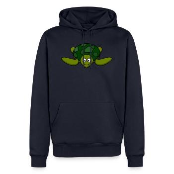 turtle - Men’s Premium Organic Hoodie - navy - Front - Nico (187cm)