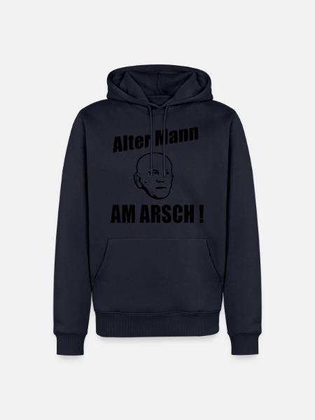 Alter Mann am Arsch - Männer Premium Bio Hoodie - Navy