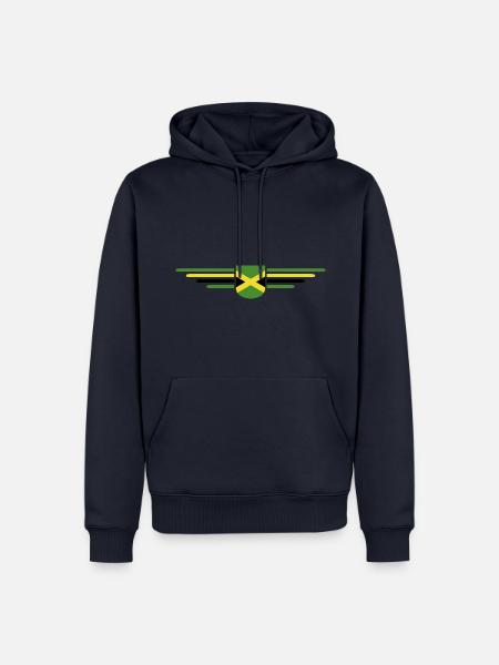 Ich liebe Jamaika, Outfit T-Shirt Design Geschenk - Männer Premium Bio Hoodie - Navy