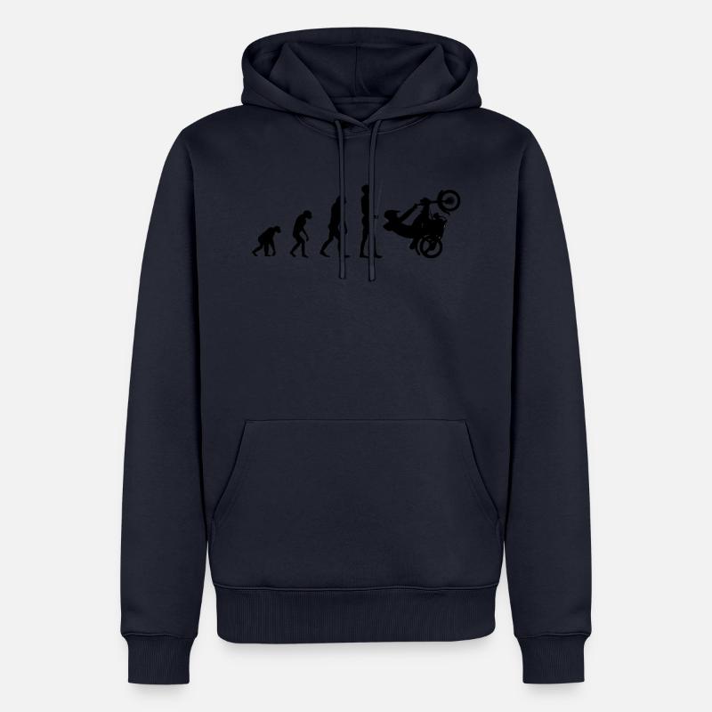 Evolution Simme-Fahrer - Männer Premium Bio Hoodie - Navy