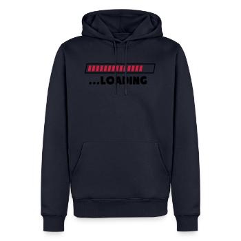 loading ladebalken - Männer Premium Bio Hoodie - Navy - Vorne - Nico (187cm)