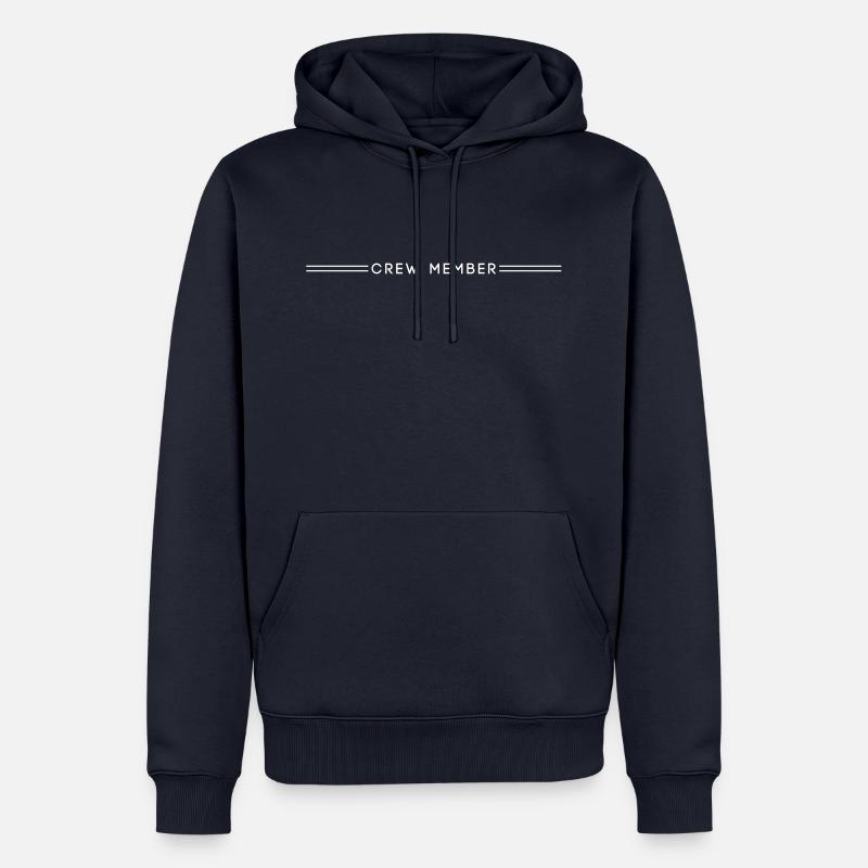 crew member - Sweat à capuche Premium bio Homme - bleu marine