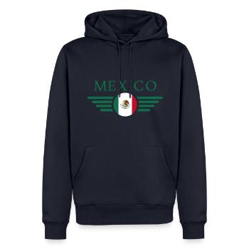 Mexiko - Männer Premium Bio Hoodie - Navy - Vorne - Nico (187cm)