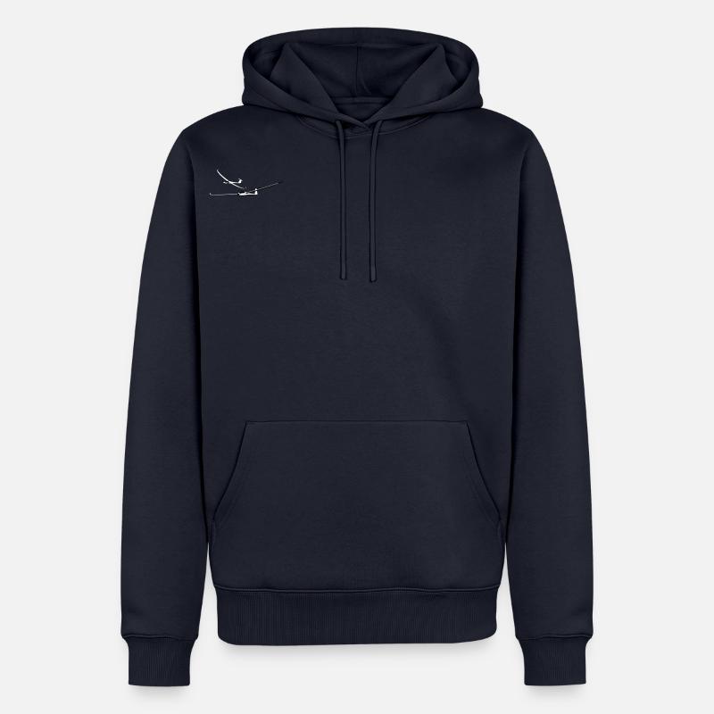 Glider Glider Glider Pilot Pilot - Men’s Premium Organic Hoodie - navy