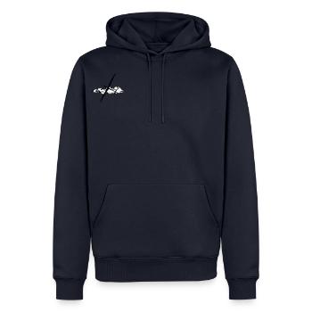 Glider Glider Glider Pilot Pilot - Men’s Premium Organic Hoodie - navy - Front - Nico (187cm)
