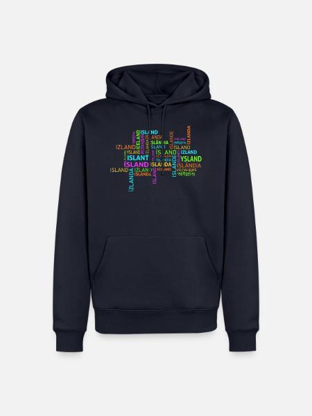 Island - Iceland - Islanda - Izland - Islande - Männer Premium Bio Hoodie - Navy