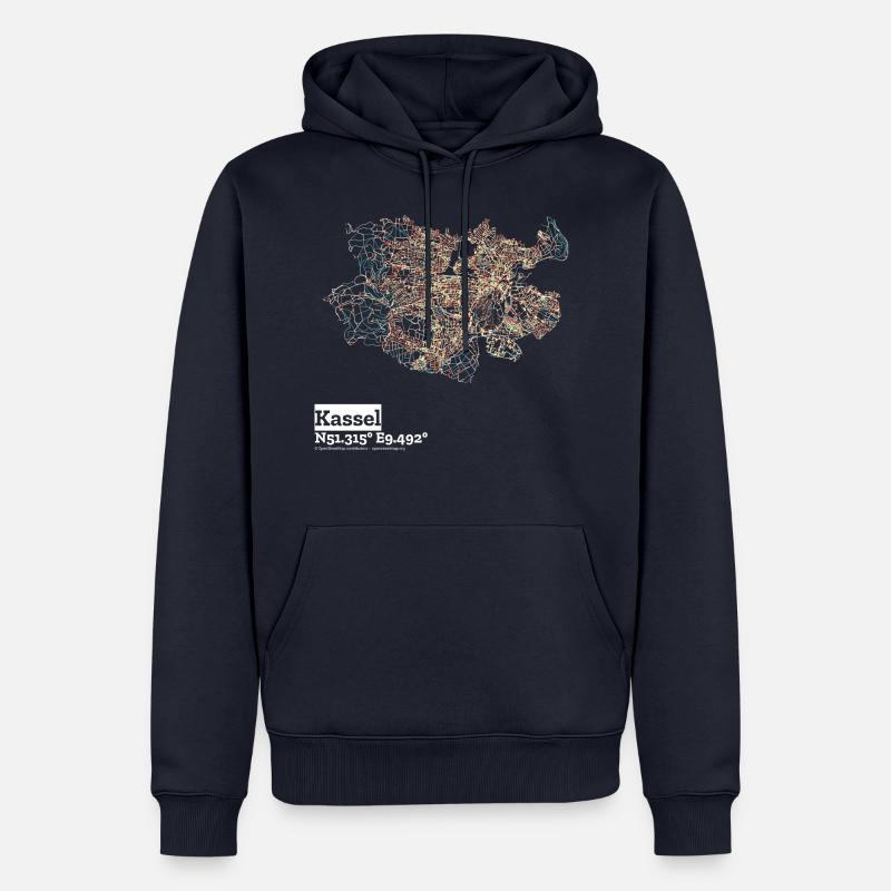 Kassel Basic Pastels - Men’s Premium Organic Hoodie - navy