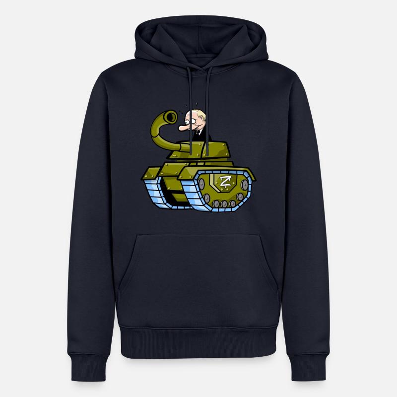 L’ÉCHEC de Poutine - Sweat à capuche Premium bio Homme - bleu marine