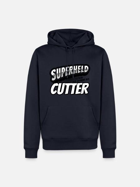 Superheld, clever getarnt als Cutter - Männer Premium Bio Hoodie - Navy