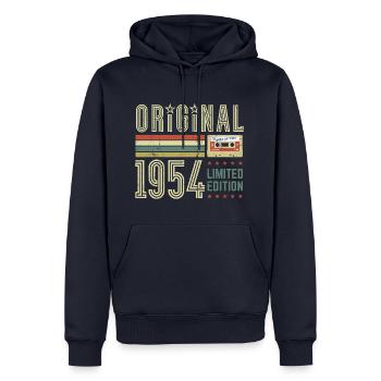Original 1954 - Limited Edition - Men’s Premium Organic Hoodie - navy - Front - Nico (187cm)