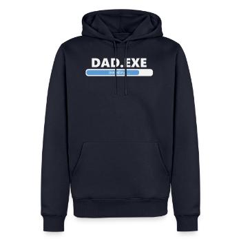 Installing Dad EXE (1055) - Männer Premium Bio Hoodie - Navy - Vorne - Nico (187cm)