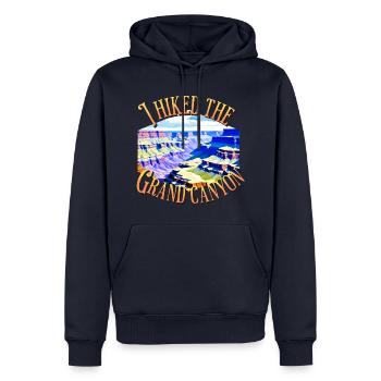 J’ai fait une randonnée dans le Grand Canyon Arizona Men Women - Sweat à capuche Premium bio Homme - bleu marine - Devant - Nico (187cm)
