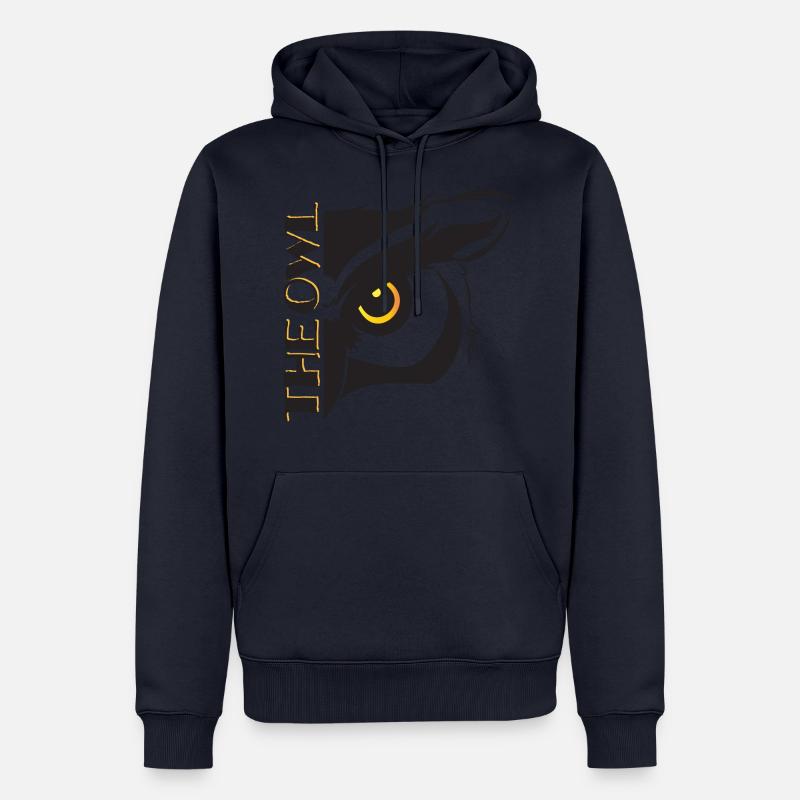 Eine Eule - Männer Premium Bio Hoodie - Navy