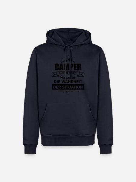 Camper Lügen nicht... - Männer Premium Bio Hoodie - Navy