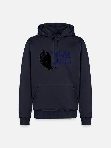 Der frühe Vogel kann mich mal - Männer Premium Bio Hoodie - Navy