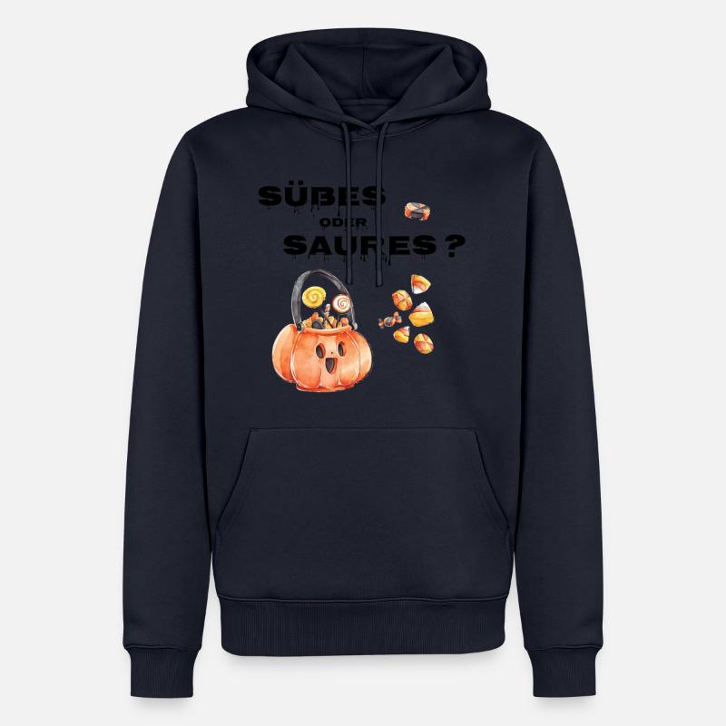 Süßes oder Saures - Männer Premium Bio Hoodie - Navy