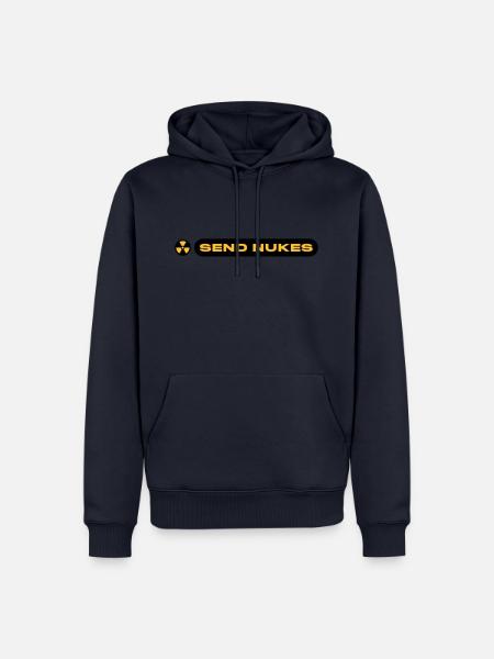 SEND NUKES - Männer Premium Bio Hoodie - Navy