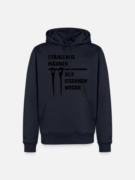 Klettersteig für harte Männer - Männer Premium Bio Hoodie - Navy
