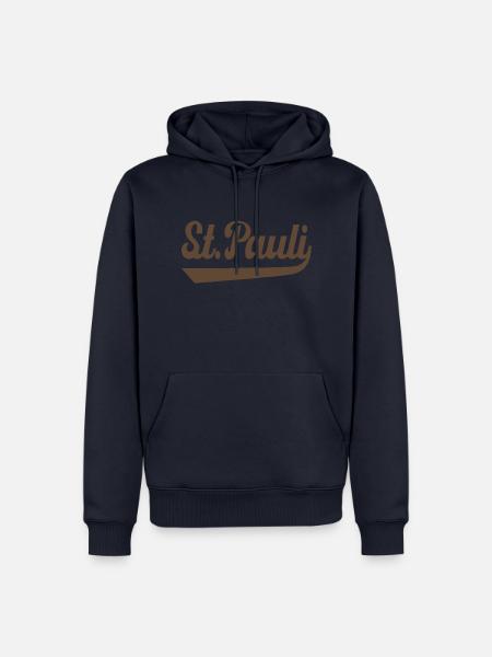 St. Pauli Hamburg - Männer Premium Bio Hoodie - Navy