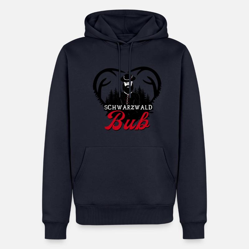 Garçon de la Forêt-Noire - Sweat à capuche Premium bio Homme - bleu marine