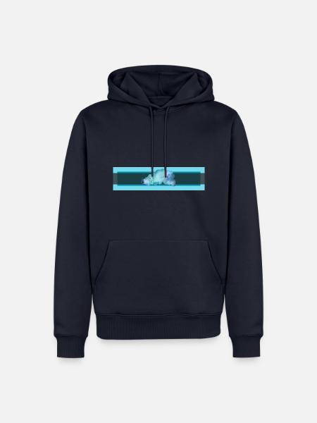 UNISEX HOODIE BLUE - Männer Premium Bio Hoodie - Navy