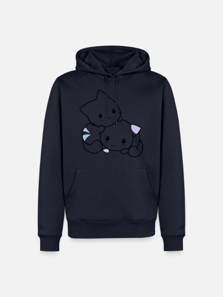Cats cute - Men’s Premium Organic Hoodie - navy