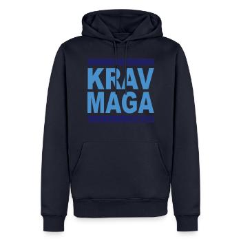 Krav Maga Logo Blue - Men’s Premium Organic Hoodie - navy - Front - Nico (187cm)