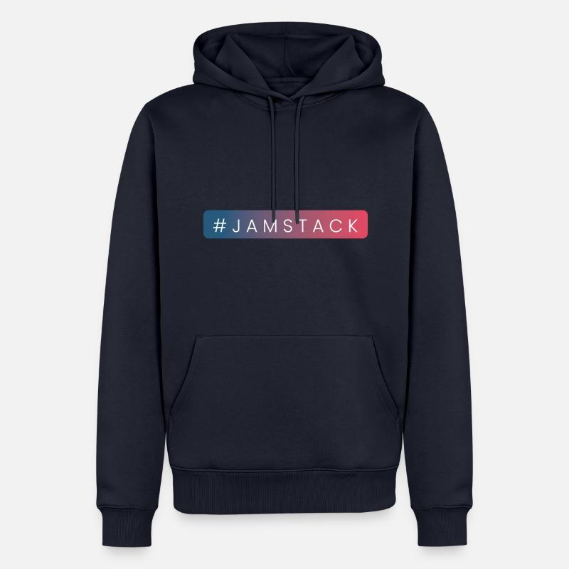 JAMstack - Javascript, APIs, Markup Design - Männer Premium Bio Hoodie - Navy