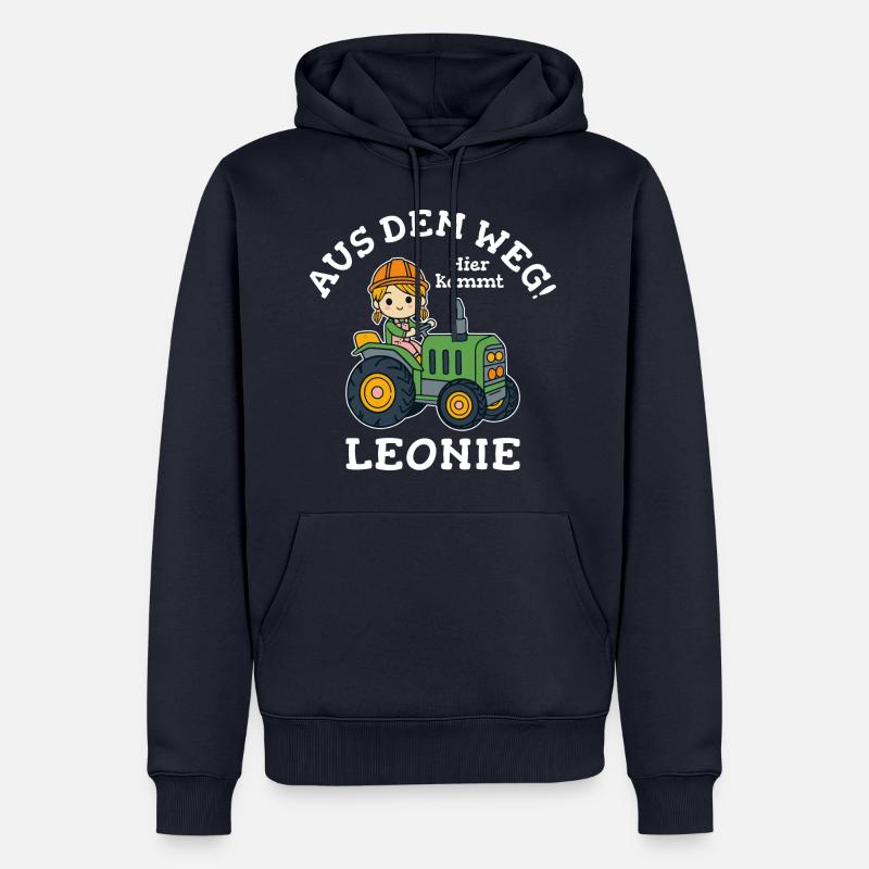 Leonie Name Traktor - Männer Premium Bio Hoodie - Navy