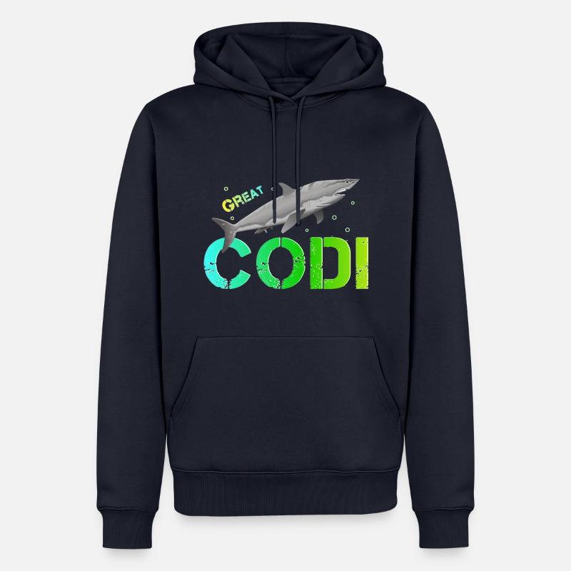 Codi Anniversaire Codi - Sweat à capuche Premium bio Homme - bleu marine