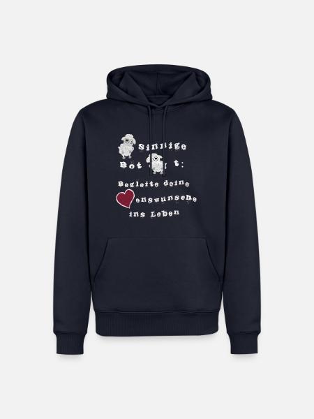 Begleite deine Herzenswünsche ins Leben - Männer Premium Bio Hoodie - Navy